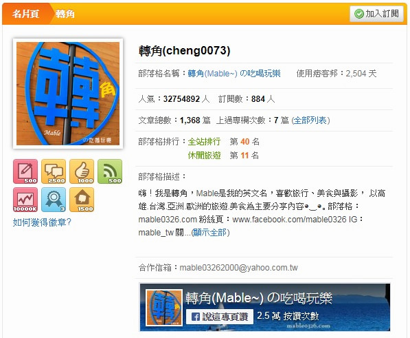 關於我┃轉角：轉角(Mable~)の吃喝玩樂