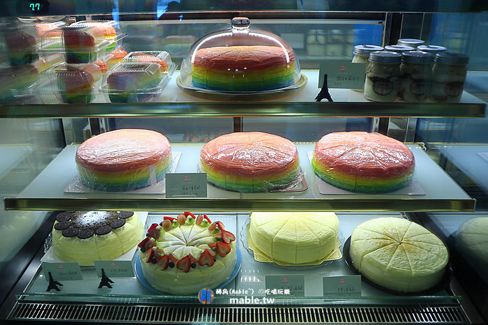 高雄 寶石甜點 彩虹千層蛋糕