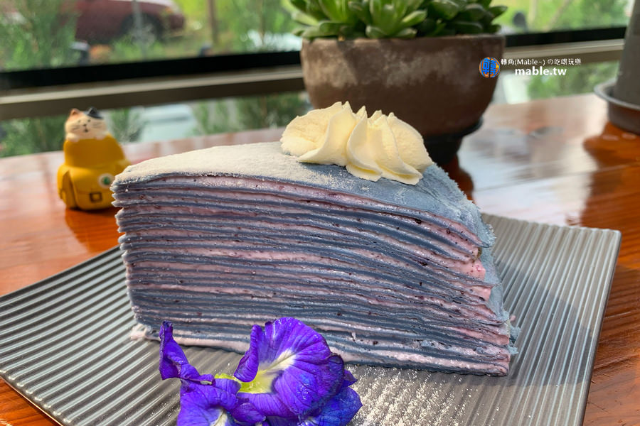 屏東下午茶 Bonbon cafe 藍莓千層蛋糕
