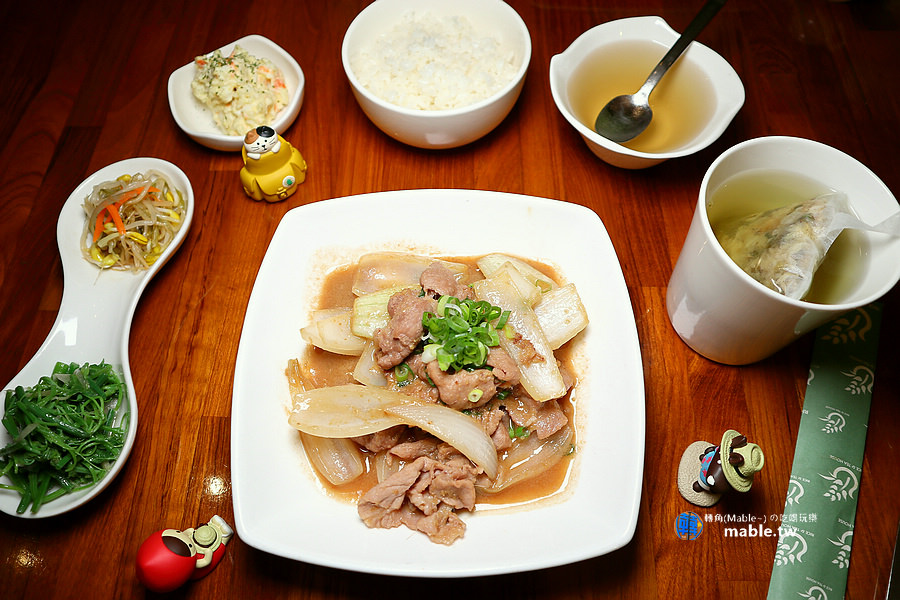 高雄中式定食 台式簡餐 新米茶味 薑汁肉片