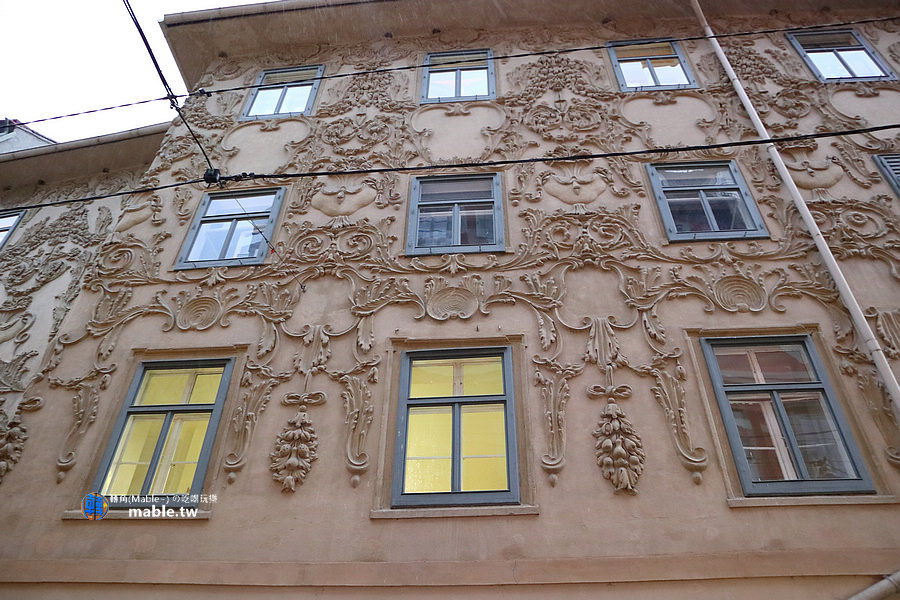 奧地利 格拉茲景點 牆面浮雕