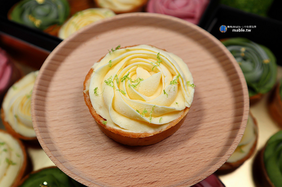 宅配團購美食 無框自然食計畫 台南玫瑰造型檸檬塔
