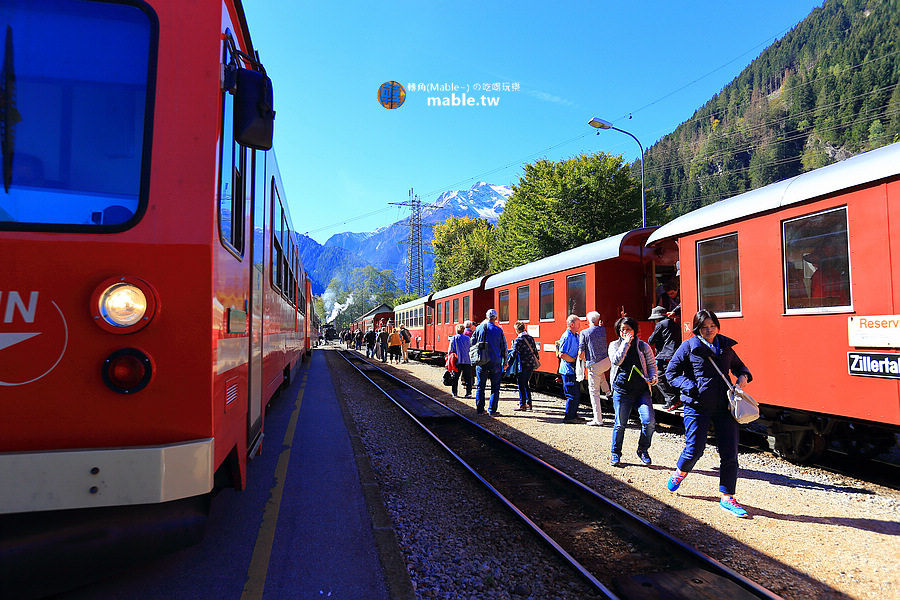 奧地利燃煤蒸汽老火車 終點站 梅耶霍芬Mayrhofen