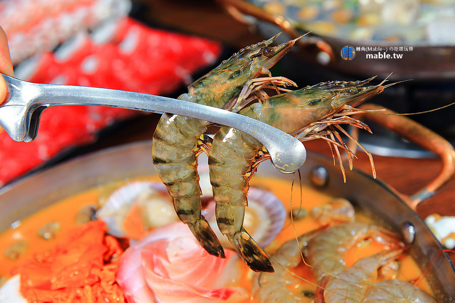 高雄美食 蛤蜊鍋吃到飽 拾貝鍋物 海鮮 虎蝦