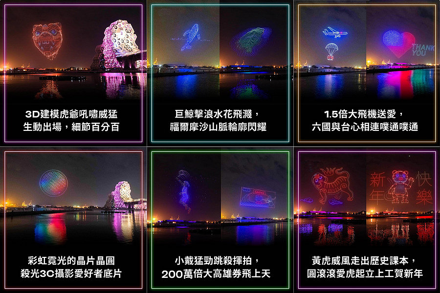 高雄景點┃2022台灣燈會在高雄:愛河灣、衛武營雙燈區,首創雙主燈,活動資訊交通時間 - 第60張圖 2022高雄燈會無人機